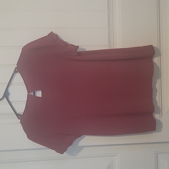 Loft brand, red dress shirt - Picture 3 of 4